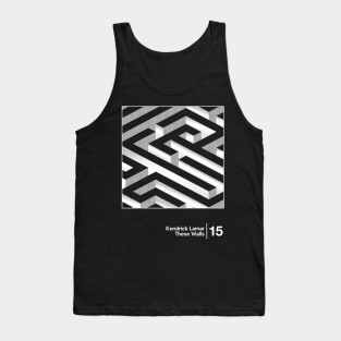 Kendrick Lamar - These Walls / Minimal Graphic Artwork Design Tank Top